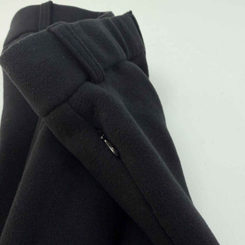 OGL Midi A-line Skirt Womens S Black Thick FuzzLuxe Essential Minimalist Cozy - Picture 9 of 10
